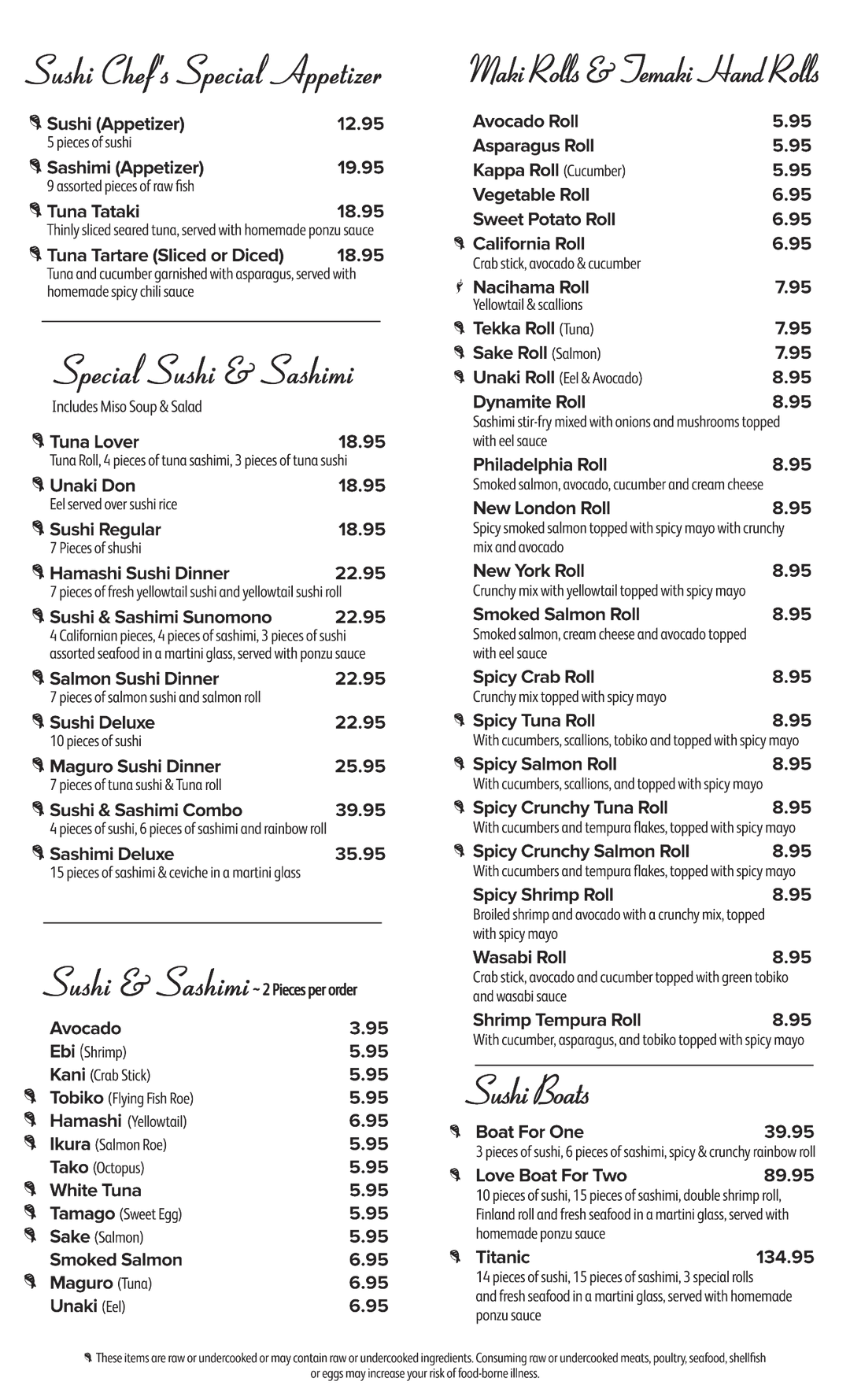 Menu Page